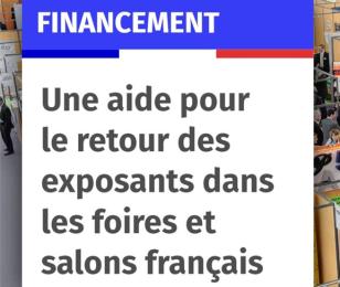 aides exposants salons et foires France